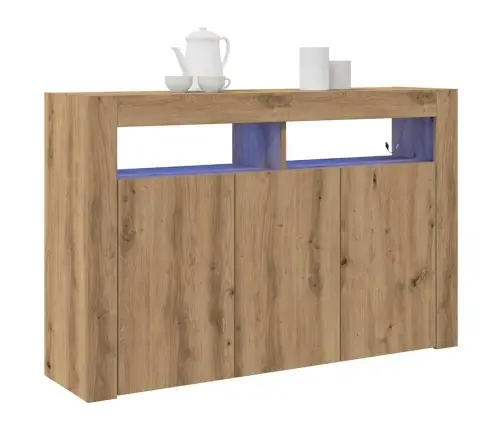 Sideboard Artisan Oak Inženierkoksne 116 X 30 X 75 Cm Sideboard Vidaxl