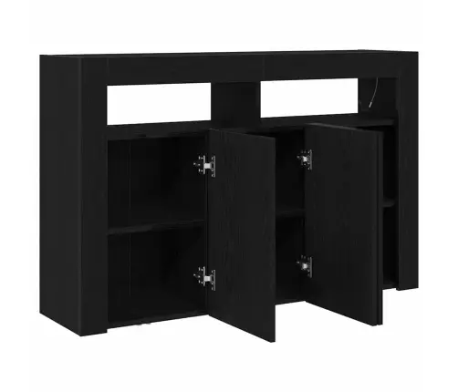 Kumode Melns Ozols Inženierijas Koks 116 X 30 X 75 Cm Vidaxl Kumode Melns Ozols Inženierijas Koks 116 X 30 X 75 Cm Vidaxl