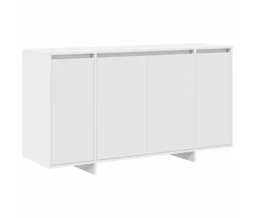 Baltais Sānu Skapis Balts Koks 135 X 41 X 75 Cm Vidaxl