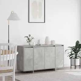 Puse Betona Pelēks 135 X 41 X 75 Cm Inženierijas Koks Vidaxl Puse Betona Pelēks 135 X 41 X 75 Cm Inženierijas Koks Vidaxl