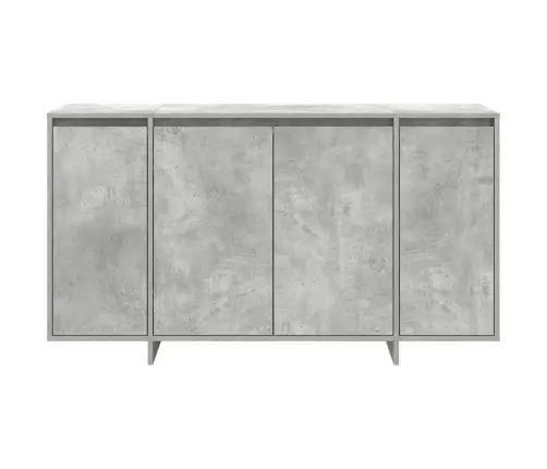 Betona Pelēks Sānu Galds Betona Pelēks Inženierijas Koks Vidaxl