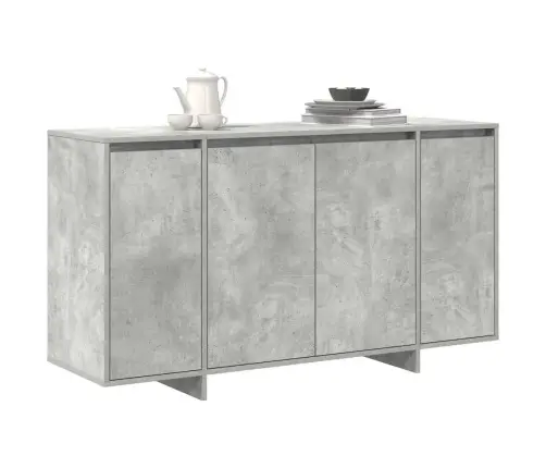 Betona Pelēks Sānu Galds Betona Pelēks Inženierijas Koks Vidaxl