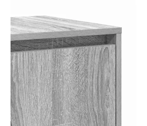 Pelēkais Sānu Galds Pelēks Sonoma Inženierijas Koks Vidaxl