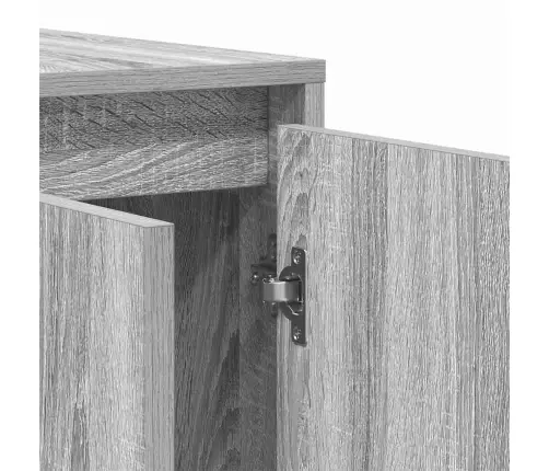 Pelēkais Sānu Galds Pelēks Sonoma Inženierijas Koks Vidaxl