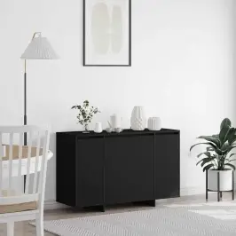 Puse Melna 120 X 41 X 75 Cm Inženierijas Koks Vidaxl