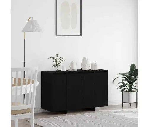 Melnas Ozola Bufete Melna Ozola Koks 120 X 41 X 75 Cm Vidaxl