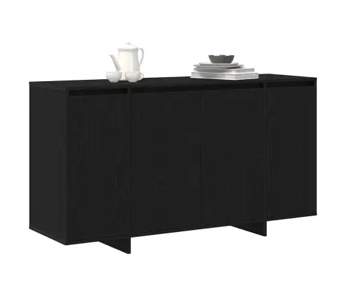 Melnas Ozola Bufete Melna Ozola Koks 120 X 41 X 75 Cm Vidaxl