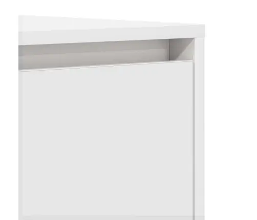 Sānu Galds Balts 120X41X75 Cm Inženierijas Koks Vidaxl