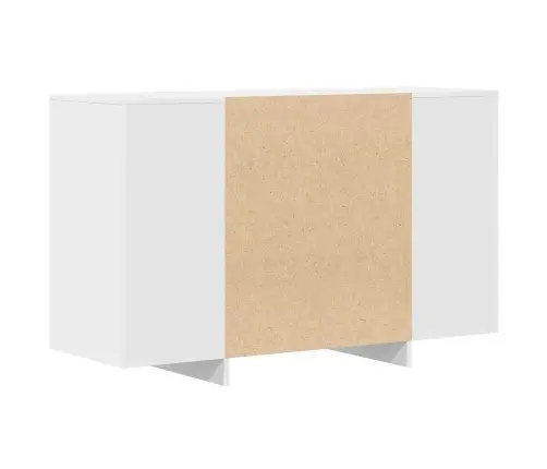 Sānu Galds Balts 120X41X75 Cm Inženierijas Koks Vidaxl