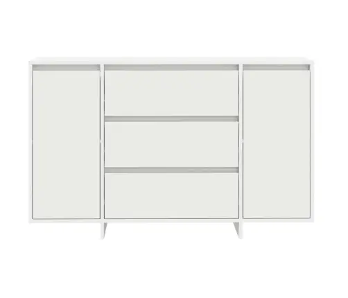 Sānu Galds Balts 120X41X75 Cm Inženierijas Koks Vidaxl