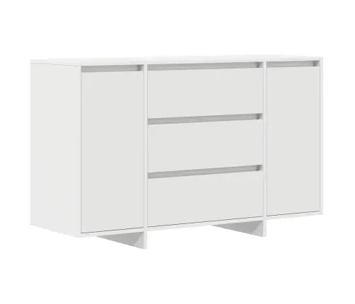Sānu Galds Balts 120X41X75 Cm Inženierijas Koks Vidaxl