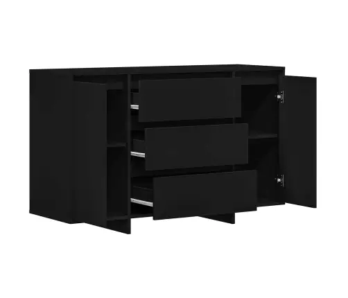 Bufete Melna 120X41X75 Cm Inženierijas Koks Vidaxl