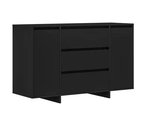 Bufete Melna 120X41X75 Cm Inženierijas Koks Vidaxl