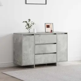 Puse Betona Pelēka 120 X 41 X 75 Cm Inženierijas Koks Vidaxl