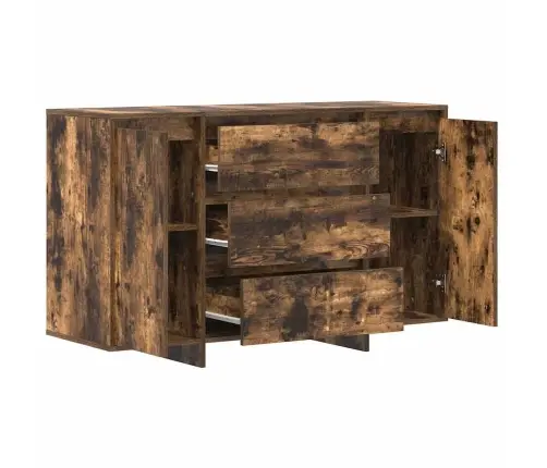 Sānu Galds Dūmota Ozola 120X41X75 Cm Inženierijas Koks Vidaxl