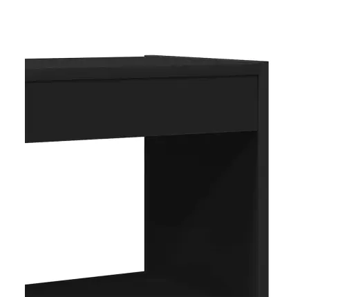 Melns Grāmatu Skapītis / Telpas Dalītājs 80X30X198 Cm Vidaxl