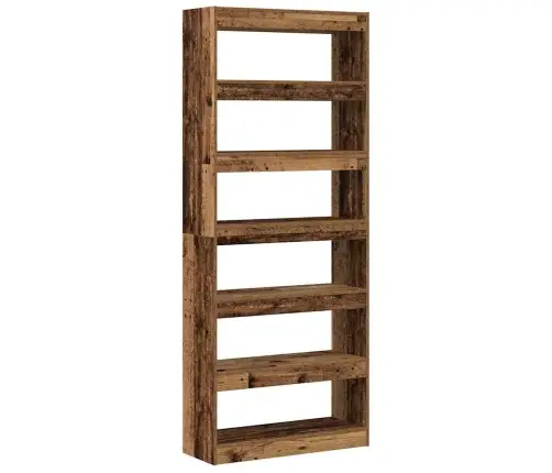 Grāmatu Skapis Vecs Koks 80 X 30 X 198 Cm Inženierijas Koks Vidaxl