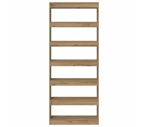 Knygų Lentyna Artisano Ąžuolo 80 X 30 X 198 Cm Apdirbta Mediena