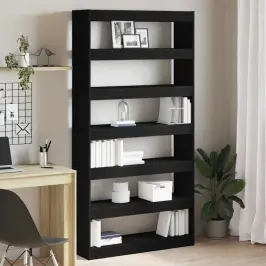 Grāmatplaukts Melna Inženierijas Koks Vidaxl