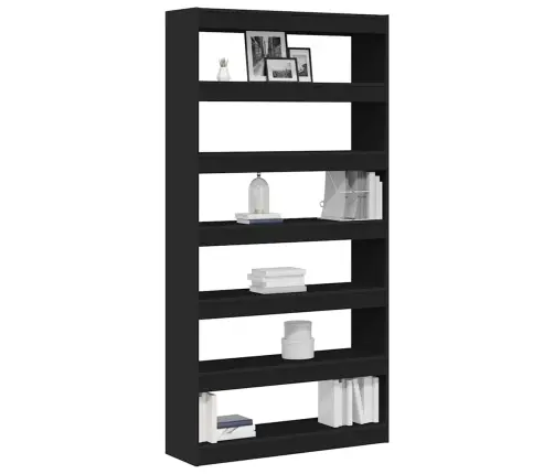 Grāmatu Plaukts Melns Inženierijas Koks 100 X 30 X 198 Cm Plaukts Vidaxl