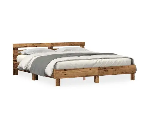 Gultas Rāmjis Rustikāls Vecs Koks Masīvkoks 200 X 200 Cm Izturīgs Vidaxl