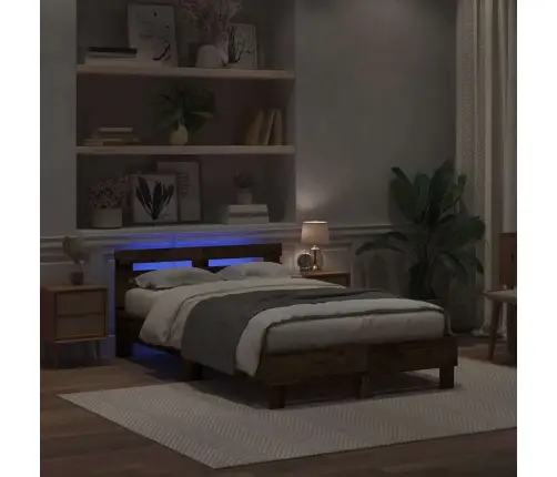 Inženierijas Koka Gultas Rāmis Vecs Koks Koks 135 X 190 Cm Vidaxl