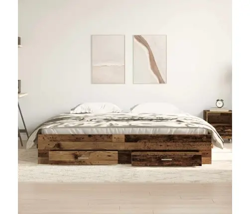 Lovos Rėmas Senovinis Medis 180 X 200 Cm Apdirbta Mediena