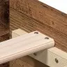 Gultas Rāmis Ar Atvilktnēm Vecs Koks 135X190 Cm Inženierijas Koks Vidaxl