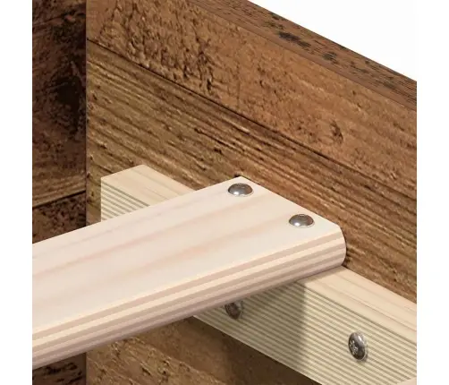 Gultas Rāmis Vecs Koks 100X200 Cm Inženierijas Koks Vidaxl