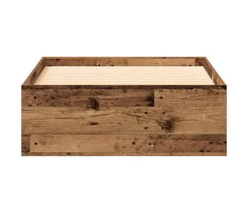 Gultas Rāmis Vecs Koks 100X200 Cm Inženierijas Koks Vidaxl