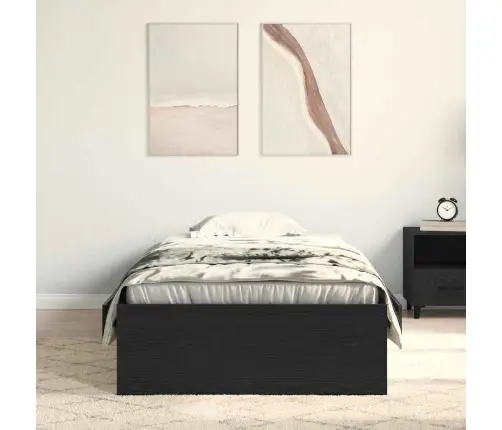 Lovos Rėmas Juodas Ąžuolas 100 X 200 Cm Apdirbta Mediena