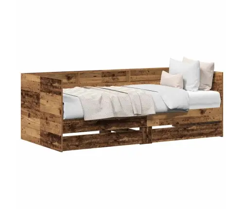 Dienas Gulta Vecs Koks Inženierijas Koks 100 X 200 Cm Izturīga Vidaxl