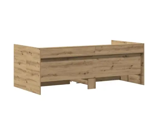 Päevavoodi Peaga Sahtliga Käsitööpuu 100 X 200 Cm Tehispuit