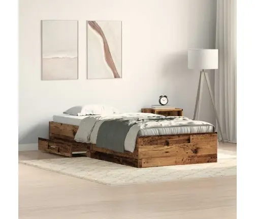 Lovos Rėmas Senovinis Medis 90 X 200 Cm Apdirbta Mediena