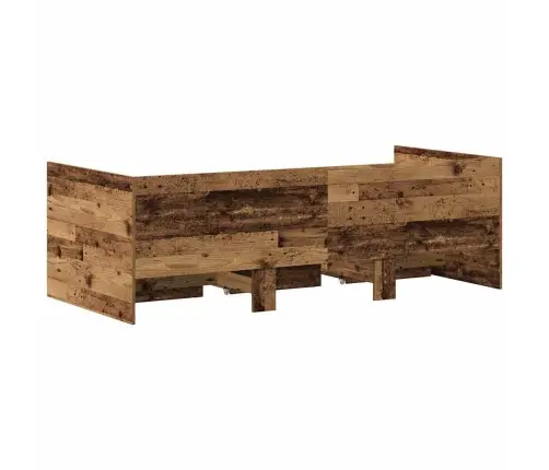 Dieninės Lovos Konstrukcija Su Stalčiais Sena Mediena