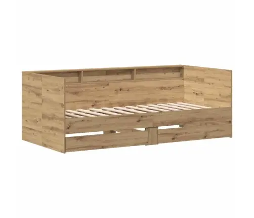 Päevavoodi Peaga Sahtliga Käsitööpuu 90 X 200 Cm Tehispuit