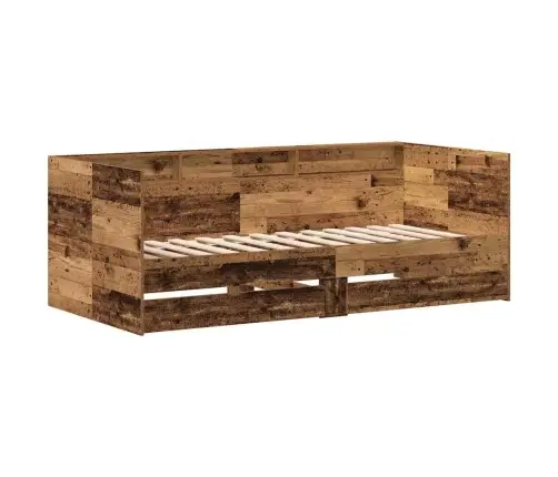 Dienos Lova Senovinis Medis 75 X 190 Cm Apdirbta Mediena