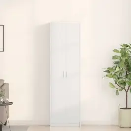 Skapis Ar Plauktu Balts 55 X 25 X 189 Cm Inženierijas Koks Vidaxl