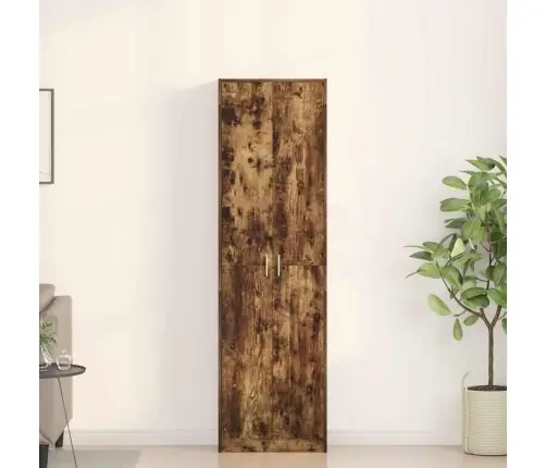 Garderoobikapp Suitsutatud Tamm 55 X 25 X 189 Cm Tehispuit