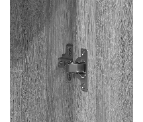 Skapjis Pelēks Sonoma 55X25X189 Cm Inženierijas Koks Vidaxl