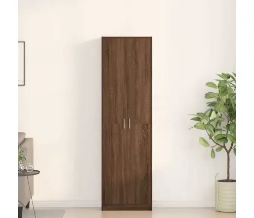 Garderoobikapp Riiuliga Pruun Tamm 55 X 25 X 189 Cm Tehispuit