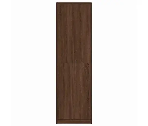 Garderoobikapp Riiuliga Pruun Tamm 55 X 25 X 189 Cm Tehispuit
