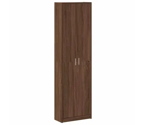 Garderoobikapp Riiuliga Pruun Tamm 55 X 25 X 189 Cm Tehispuit