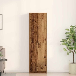 Skapis Ar Plauktu Vecs Koks 55 X 25 X 189 Cm Inženierijas Koks Vidaxl