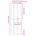 Skapis Vecs Koks 55X25X189 Cm Inženierijas Koks Vidaxl