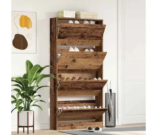Apavu Skapis Vecs Koks Inženierijas Koks 80 X 21 X 163.5 Cm Vidaxl