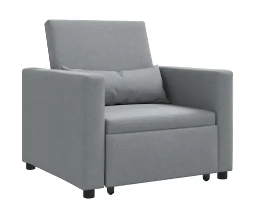 Lükandvoodi Ühele Inimesele Helehall 90 X 165 X 87 Cm Kangas