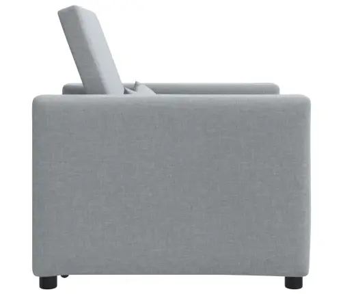 Lükandvoodi Ühele Inimesele Helehall 90 X 165 X 87 Cm Kangas