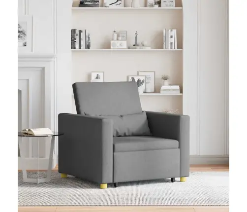 Lükandvoodi Ühele Inimesele Tumehall 90 X 165 X 87 Cm Kangas