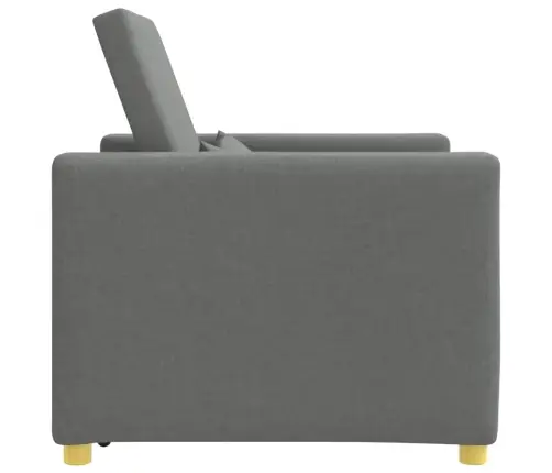 Lükandvoodi Ühele Inimesele Tumehall 90 X 165 X 87 Cm Kangas